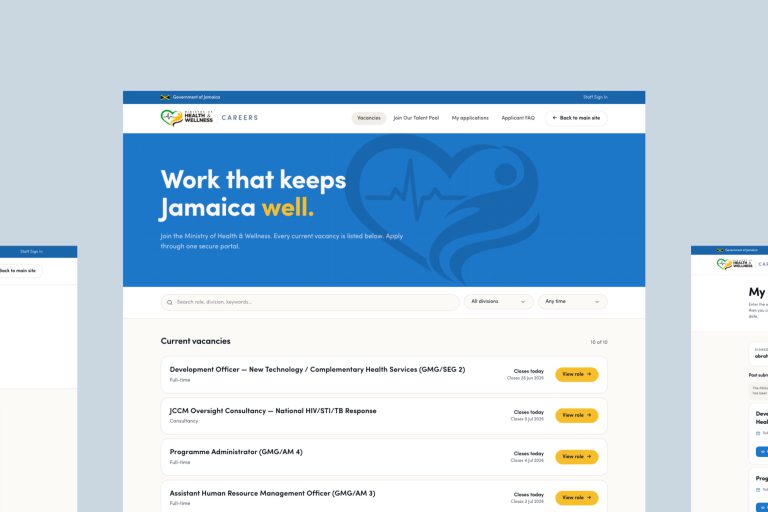 Ministry of Health & Wellness Careers Portal